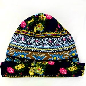 Ellewin Multicolored Floral and Geometric Beanie Super Soft Stretchy Lightweight